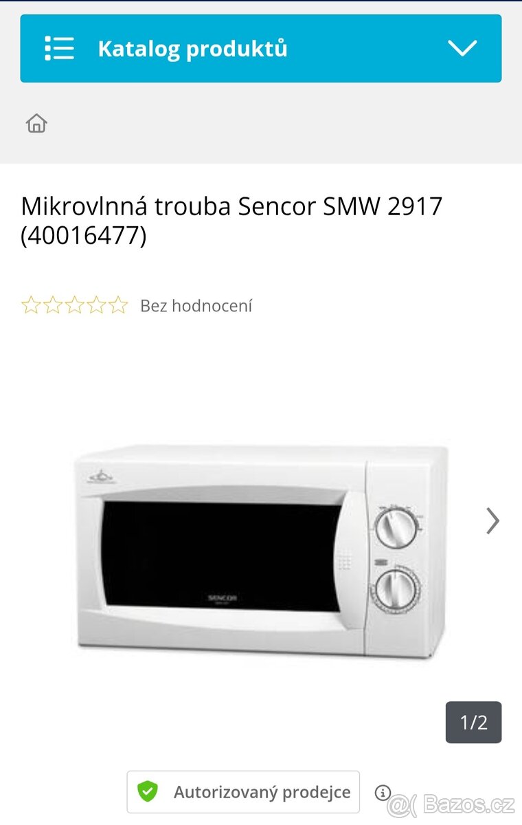 MIKROVLNKA Sencor - 4