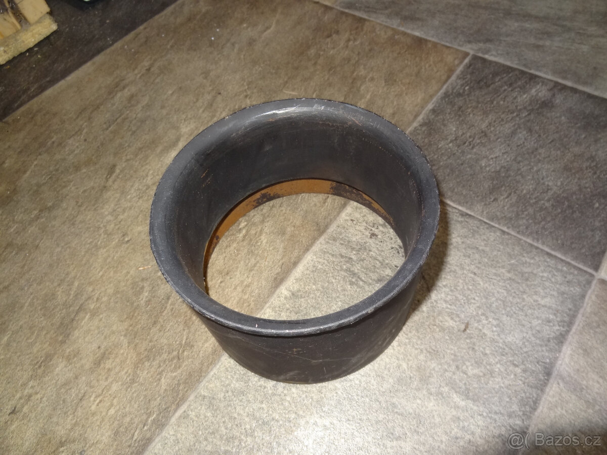 Redukce kouřovodu do komina zder 130 / 150 mm černá - 4