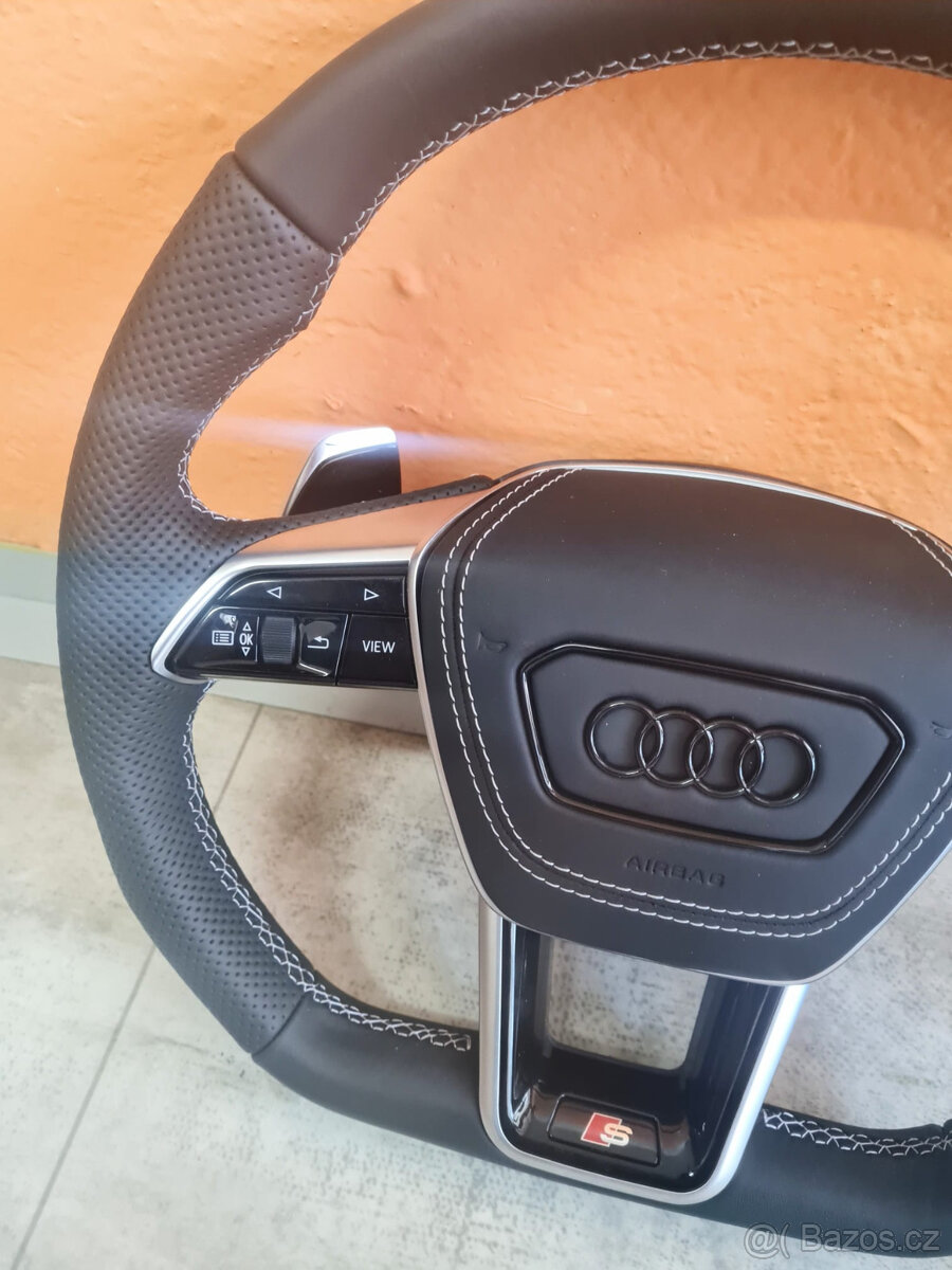 AUDI VOLANT - SPORTOVY S LOGOM S + AIRBAG + PADLA - 4