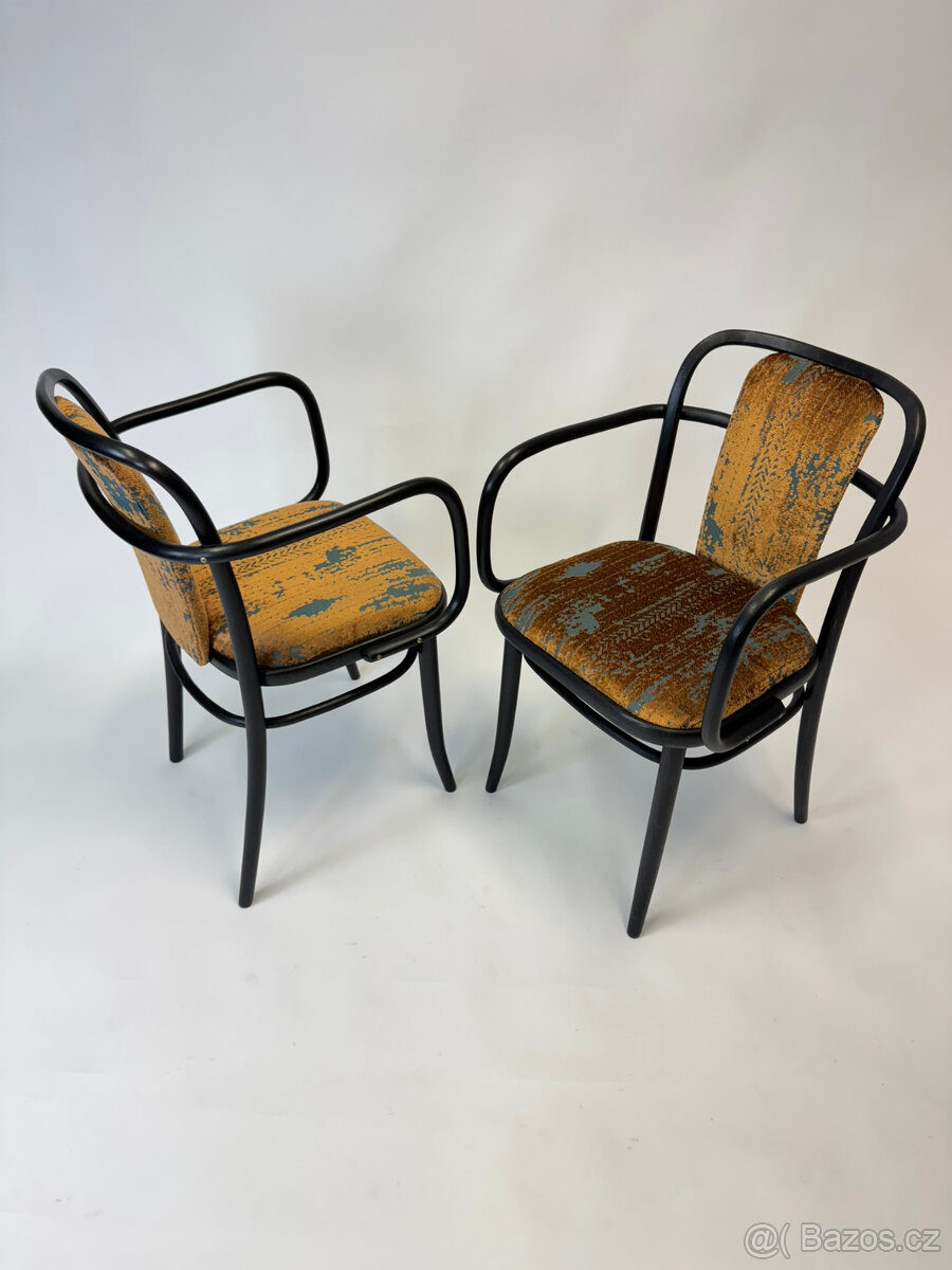 Luxusní křesílka TON, J. Hoffmann - renovace - 2ks - 4