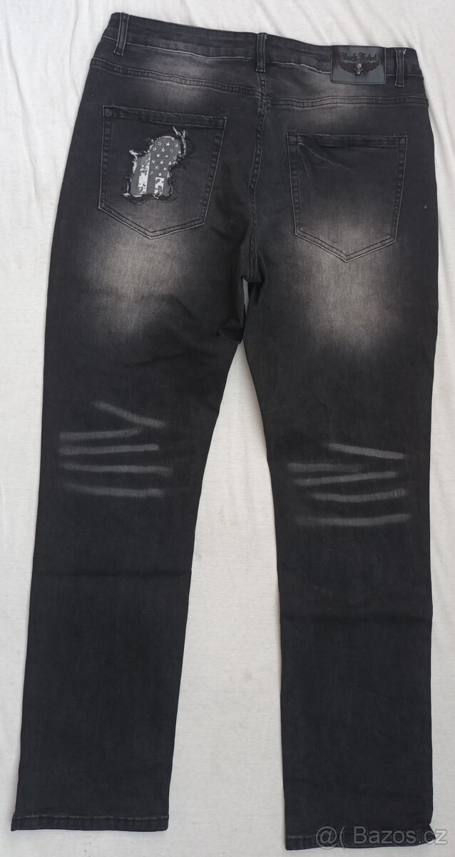 ROCK REBEL pánské džíny v. XL Nové,ZA POLOVINU CENY - 4