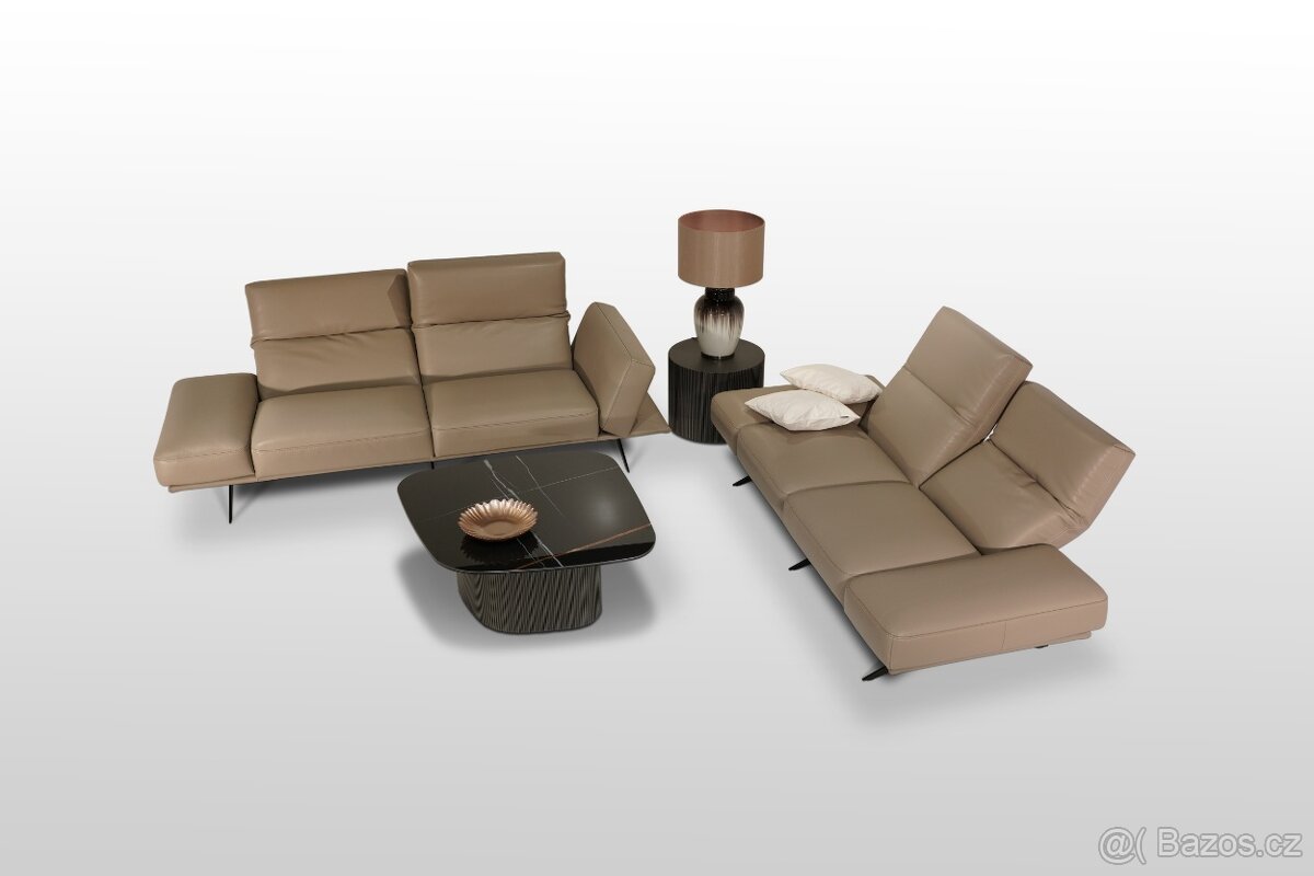 Cleo - Pohovky z vysoce kvalitní hladké kůže - 4