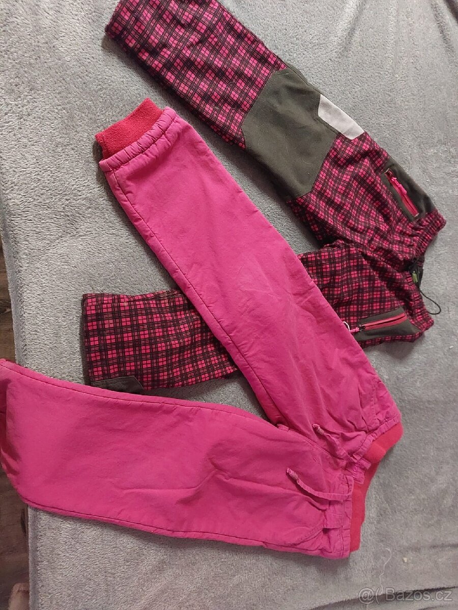 Zateplené zimní kalhoty + Softshelová bunda - 4