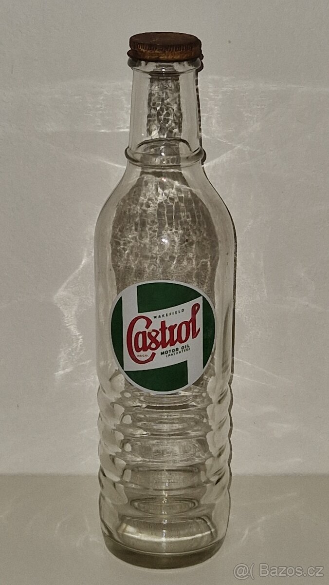 Castrol - originální stará láhev - 4