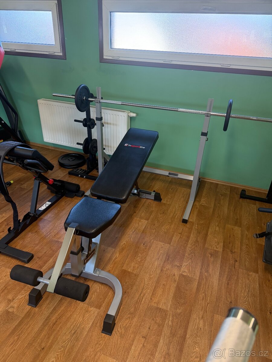 Bench lavice a stojany s činkou - 4