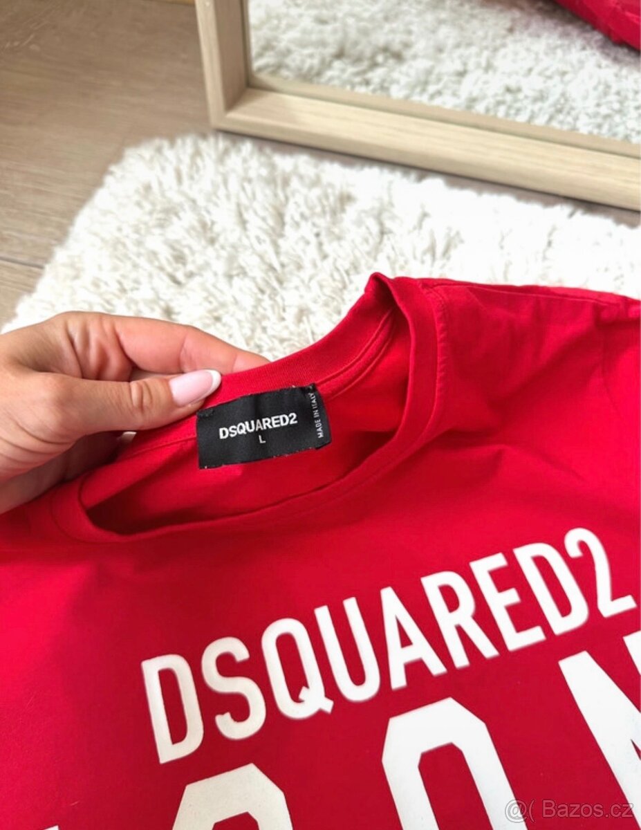 Dsquared2 červené tričko - 4