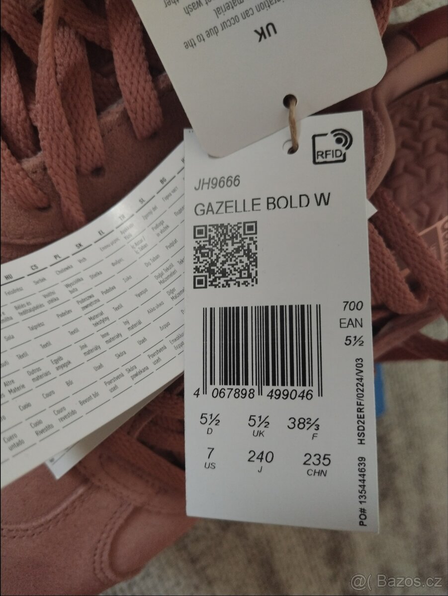 Adidas Originals Gazelle Bold W tenisky 38 2/3 - 4