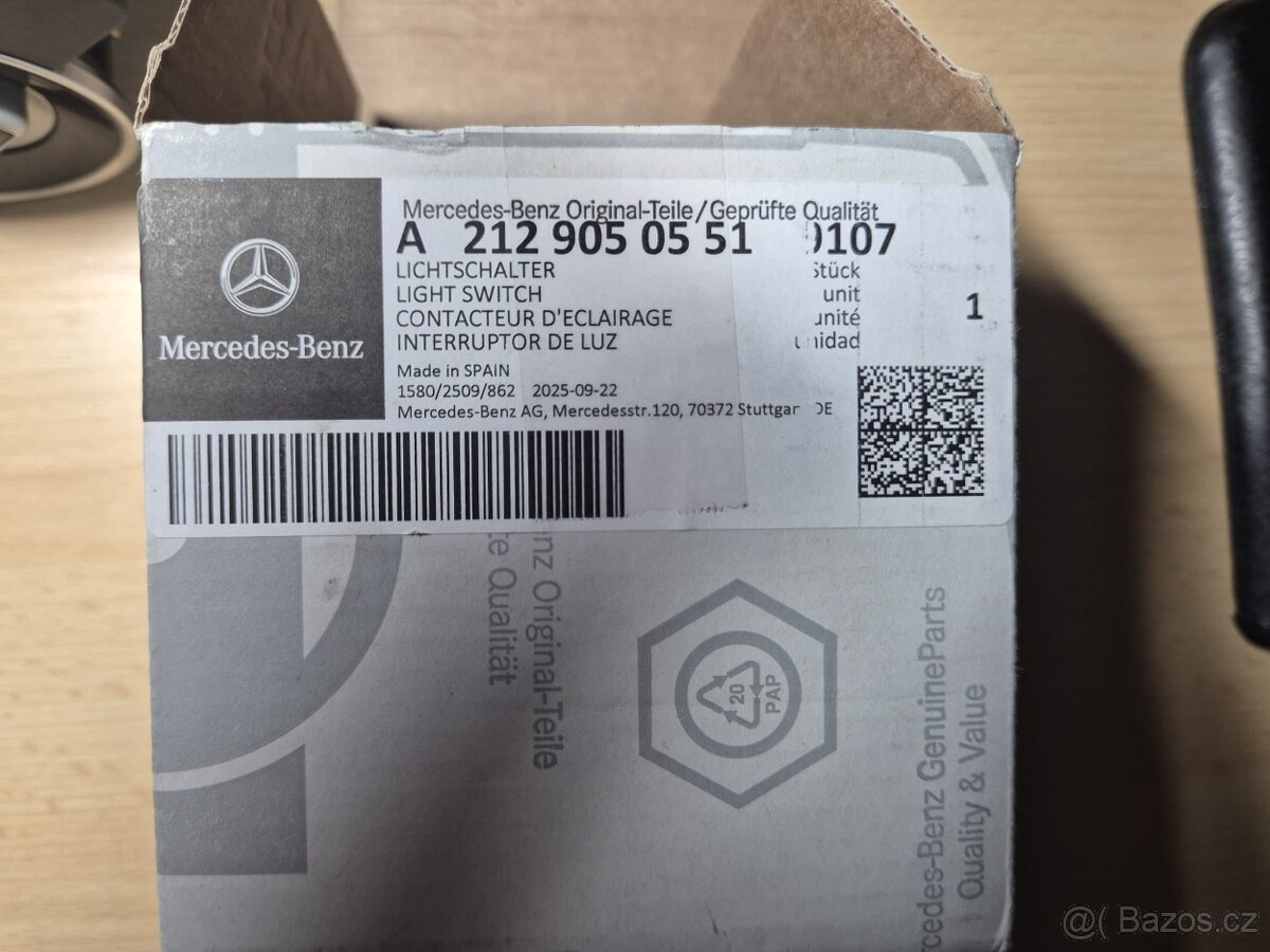 Prodám nový originál přepínač světel na Mercedes-Benz - 4