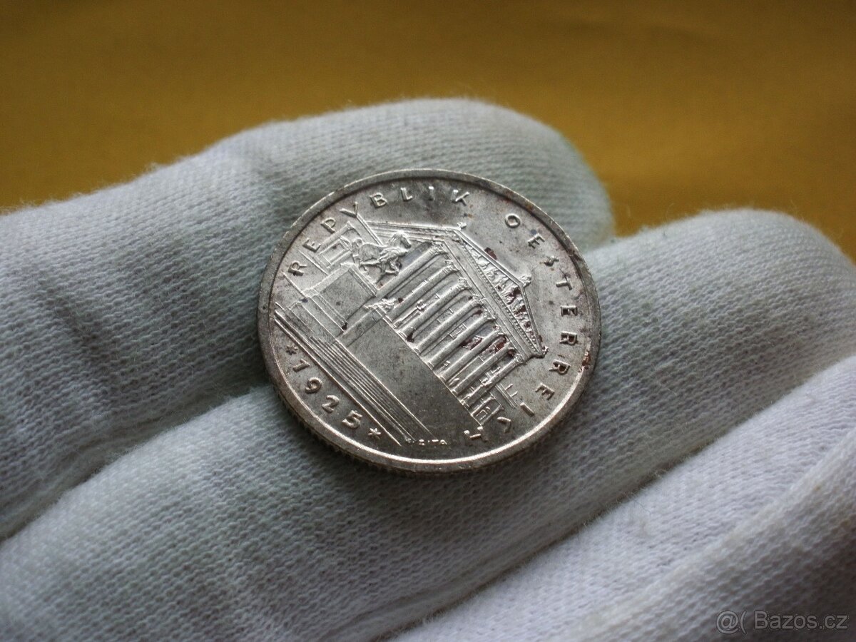 2x Stříbrný Schilling 1925 - 4