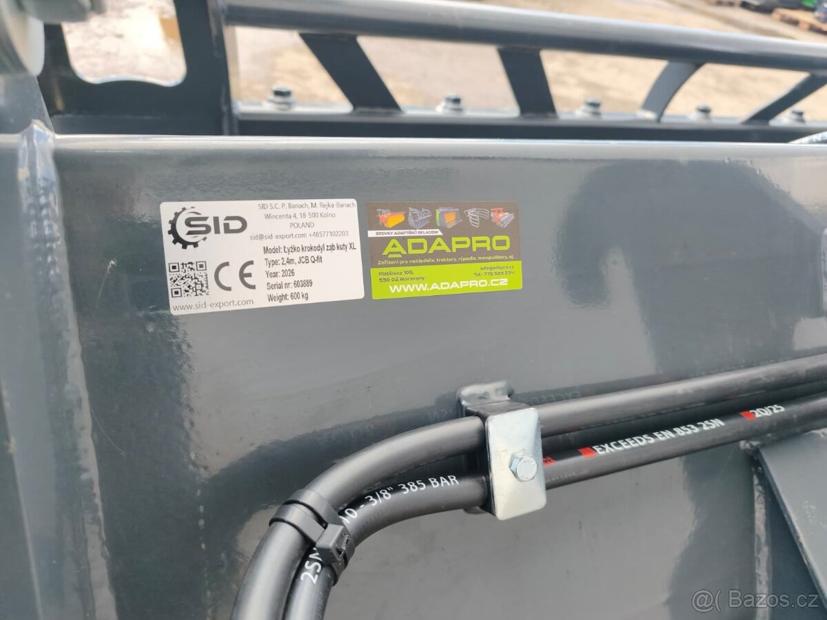 Lopata s přidržovačem pro manipulátor JCB - 4