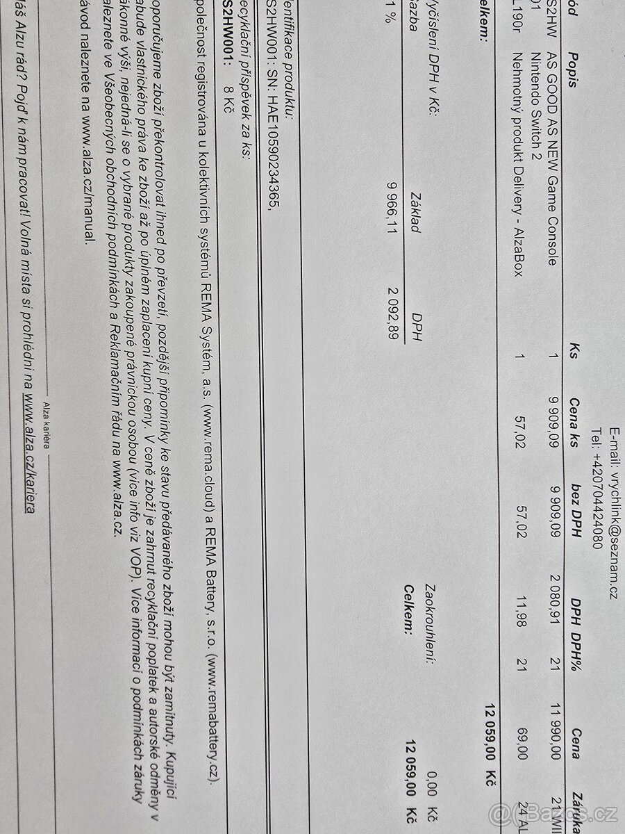 Prodám Nintendo Switch 2 se zárukou - Platí do smazání - 4