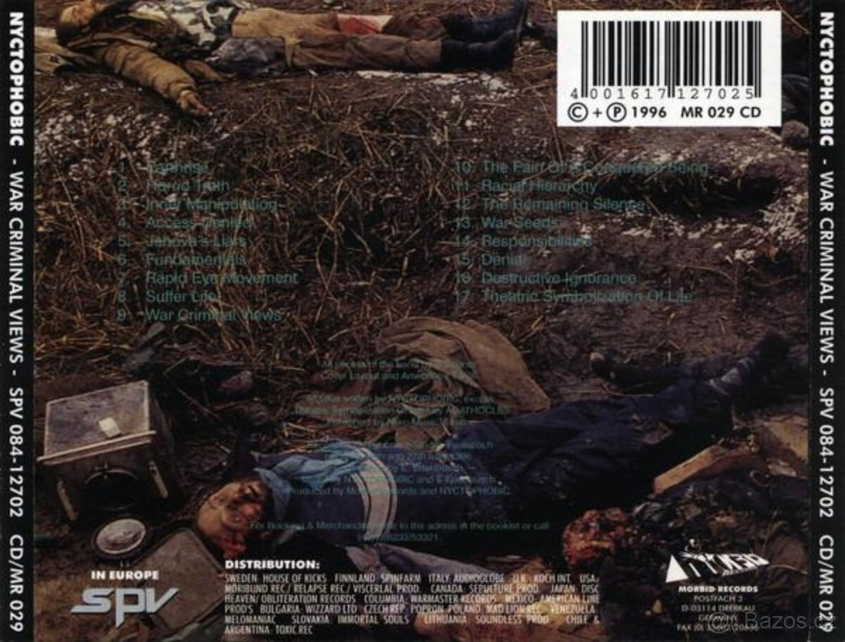 Nyctophobic - War Criminal Views - 1996 - 4