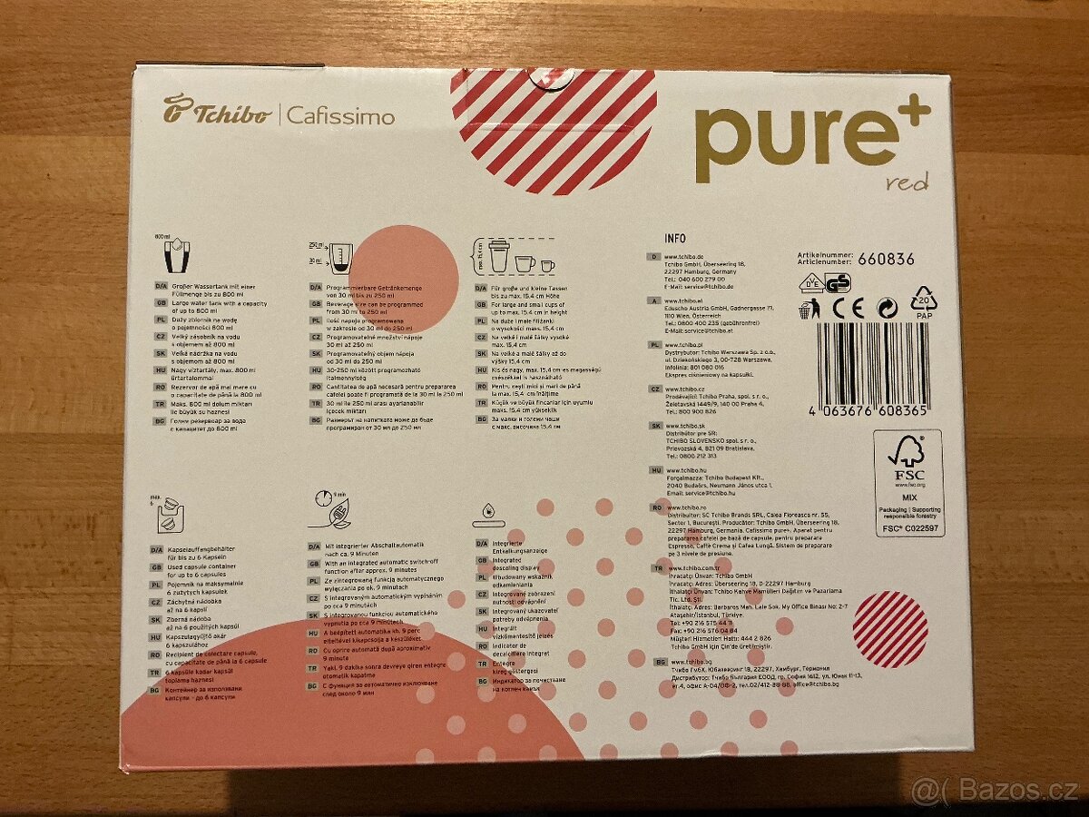 Kávovar Tchibo Cafissimo Pure+ Red - 4