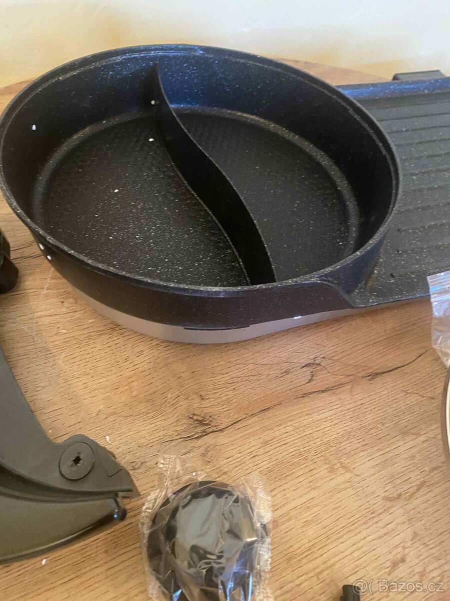 Multifunkční elektrický gril, hrnec 2v1, 2200W - 4