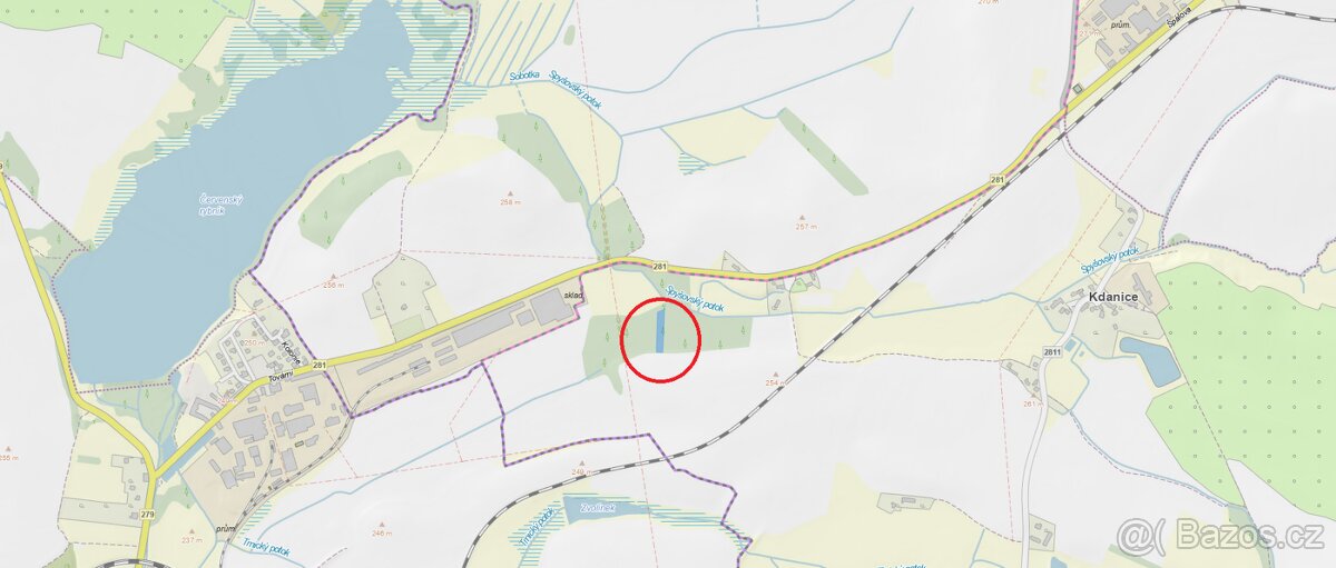 Prodám lesní pozemek v k.ú. Kdanice - 4