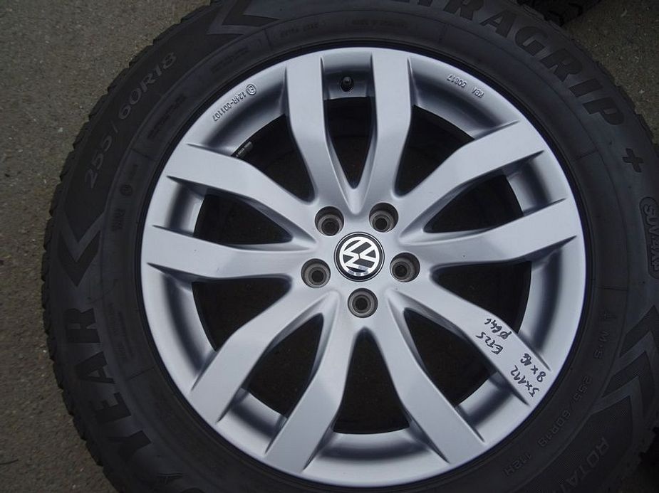 Alu disky Volkswagen Touareg, 18", 5x112,ET 25, zimní sada - 4