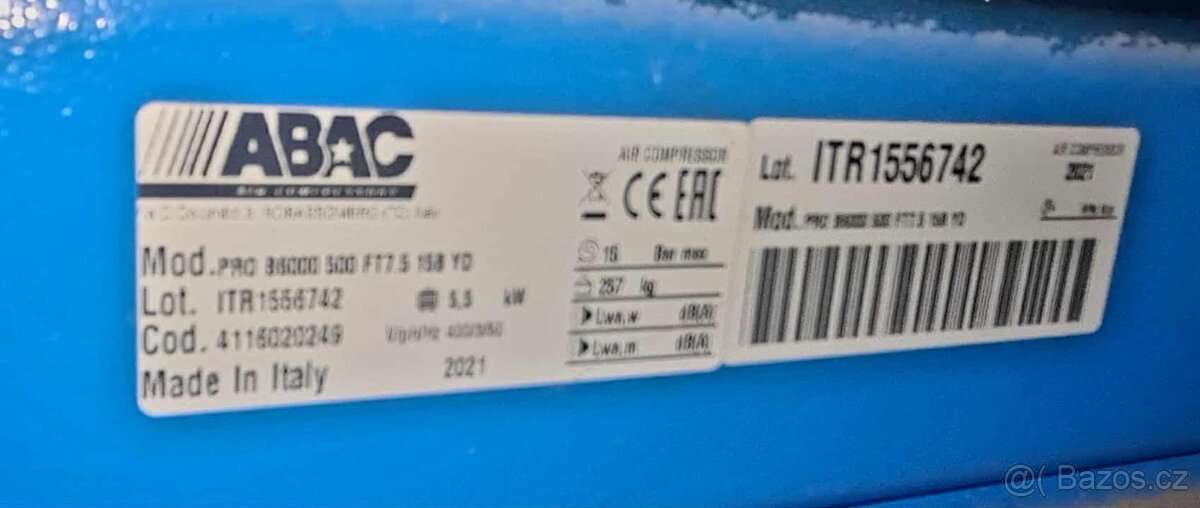 Kompresor ABAC - Dvoustupňový Professional B6000-500 FT - 4