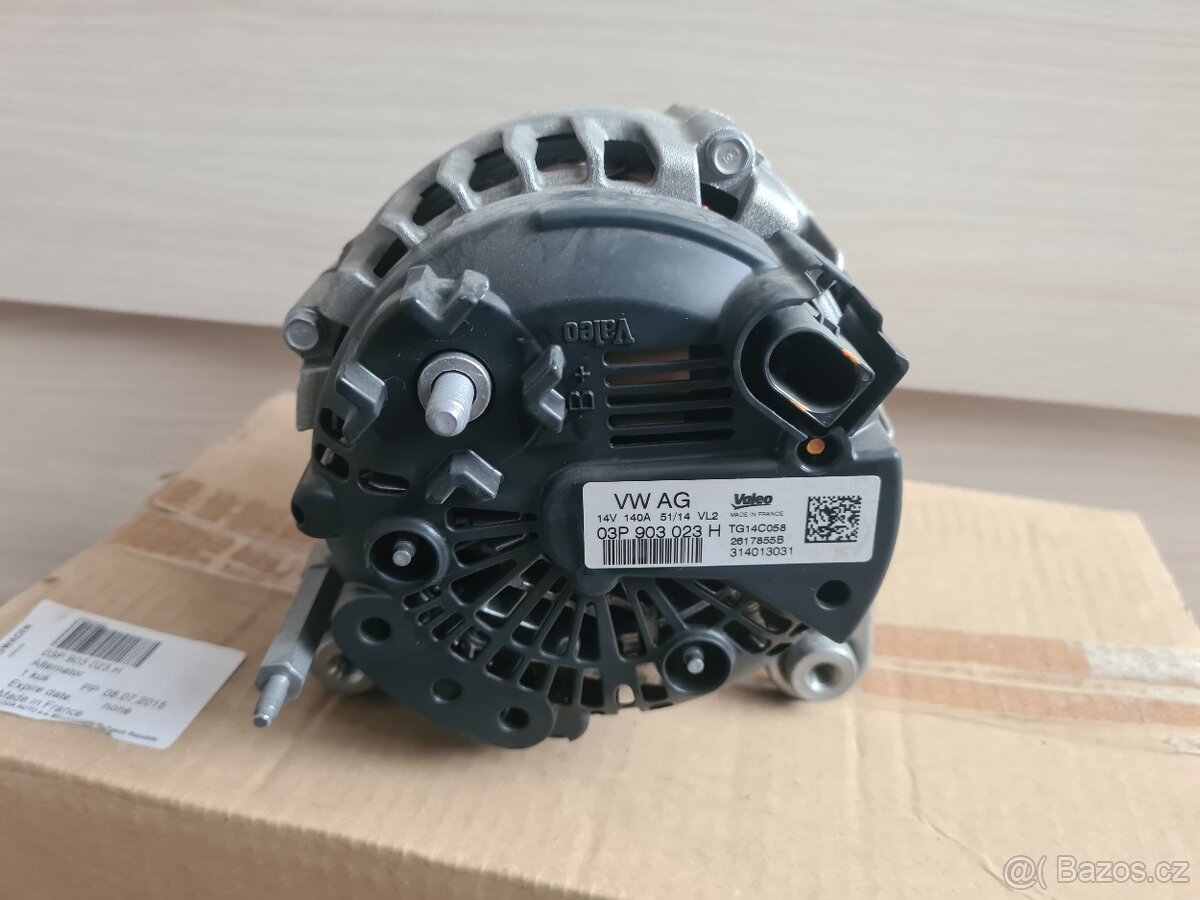 NOVÝ Alternátor 140A - Fabia 2, Roomster -ORIGINÁL - 4