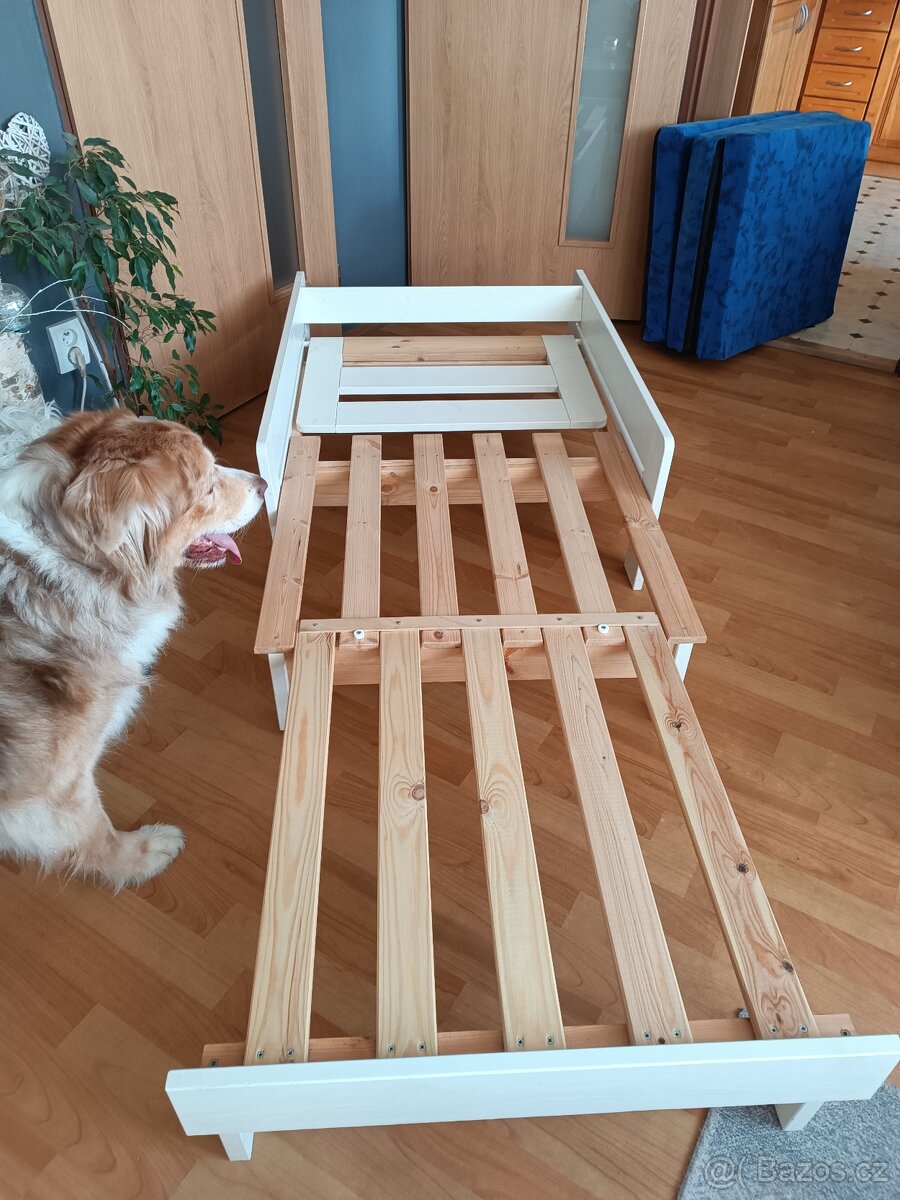 Dřevěné rozkládací křeslo ( gauč) - 4