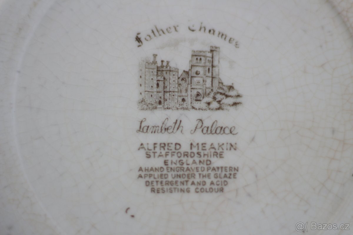 Anglický porcelán od Alfred Meakin - talíř - 4