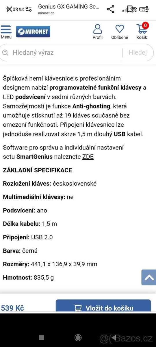 Prodám herní klávesnici a sluchátka - 4