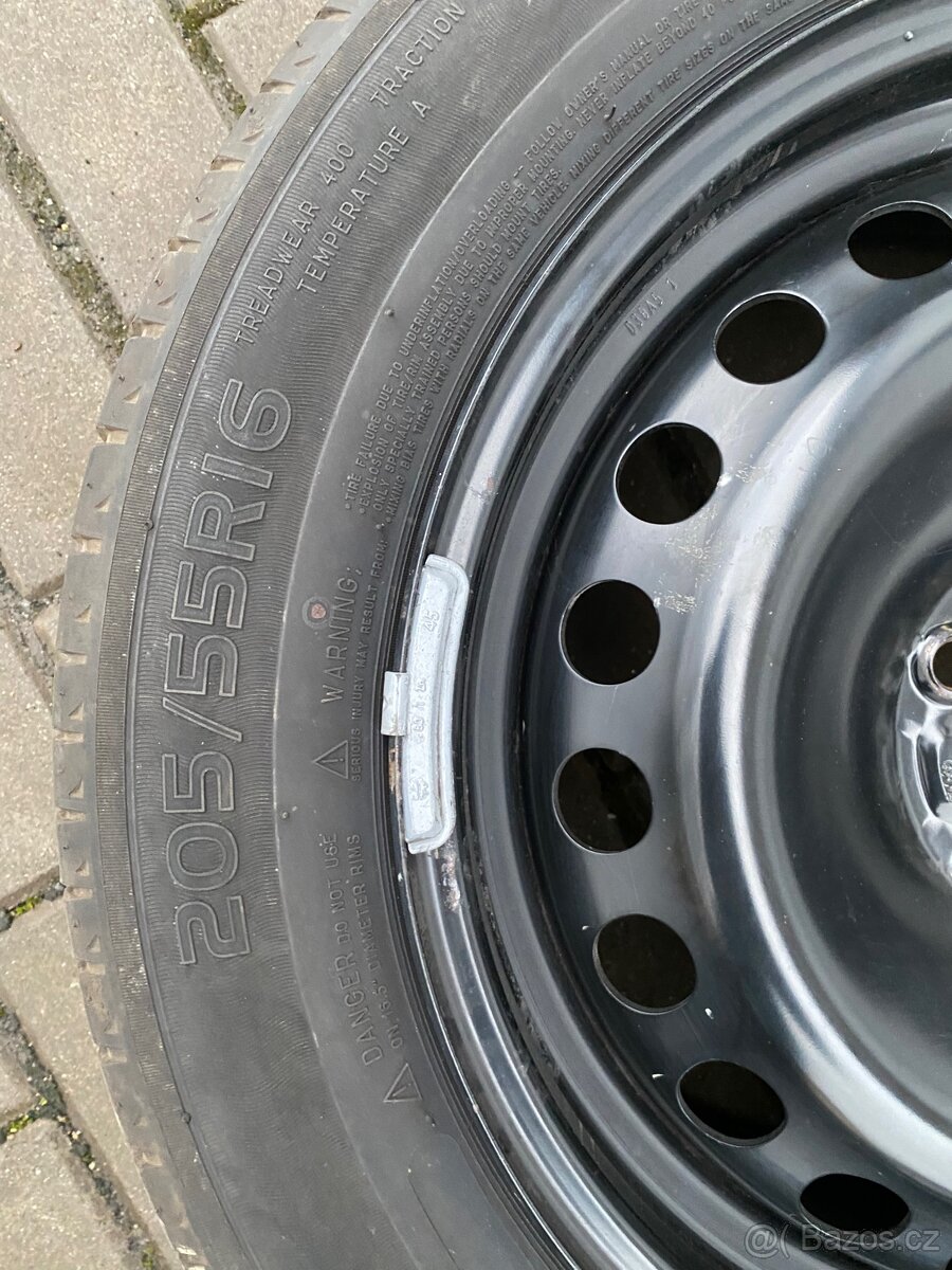 Ford 205/55 r16 5x108 letní gumy tpms - 4