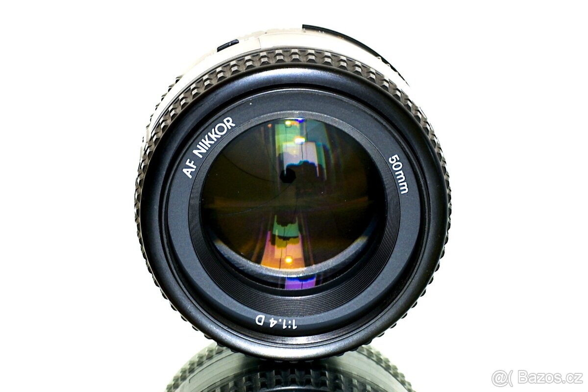 Nikon AF Nikkor 50mm 1,4D + UV filtr TOP STAV - 4