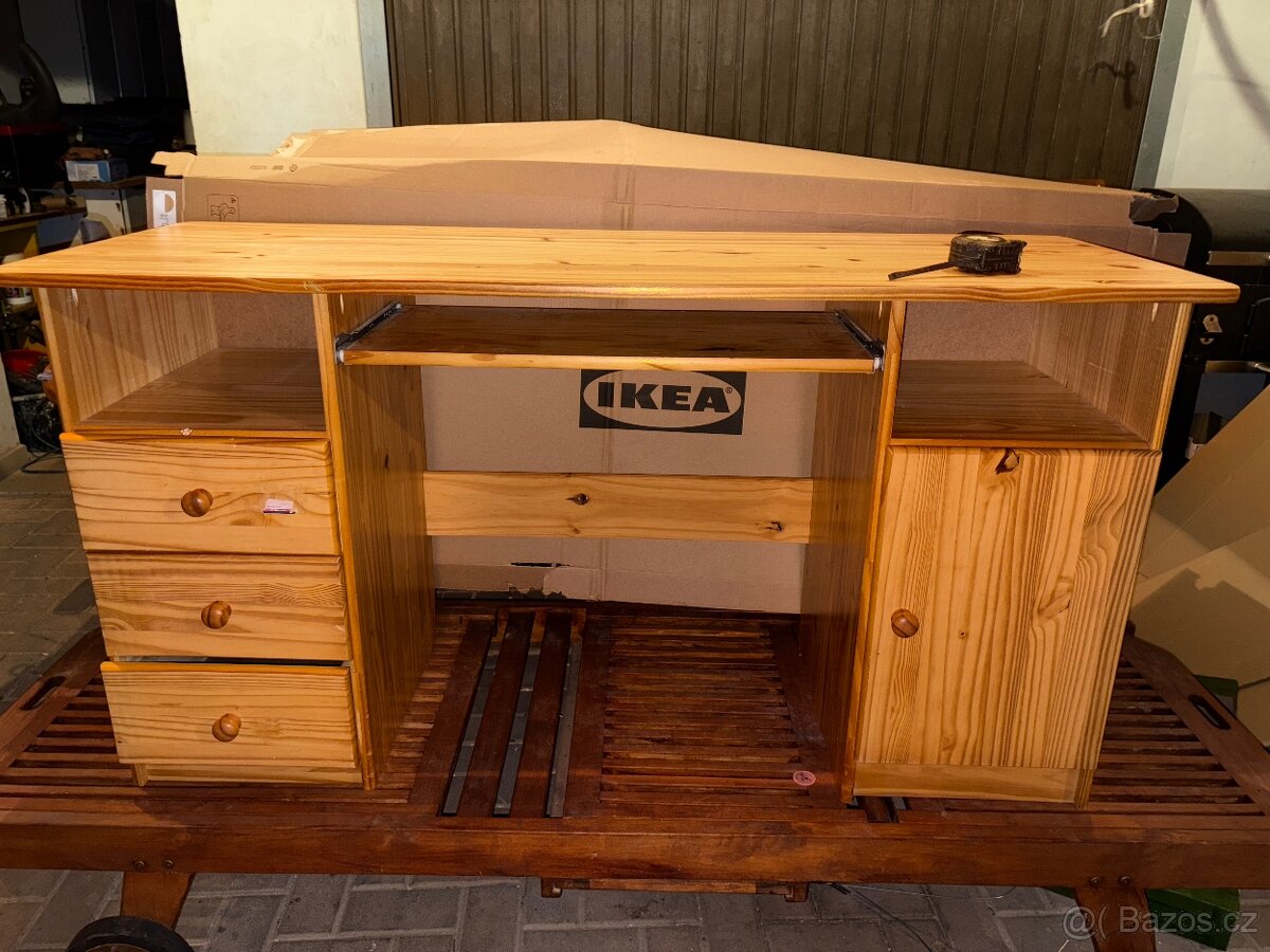 Dětský psací stůl masiv borovice - 4