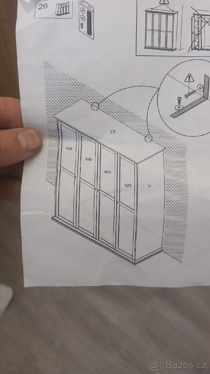 Skříň bílá 2. Jakost - 4