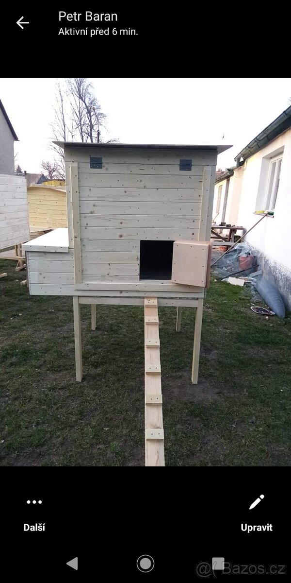 Dřevěný nezateplený kurník - 4