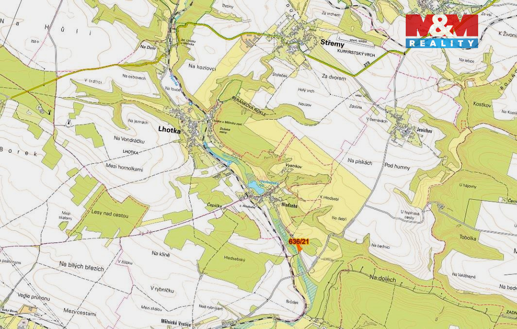 Prodej pole, 7398 m², Střemy-Jenichov - 4