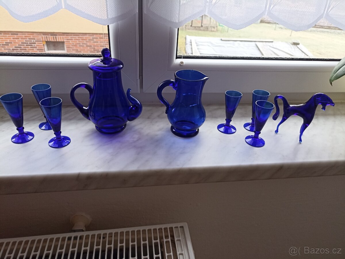 Modré sklo - 4