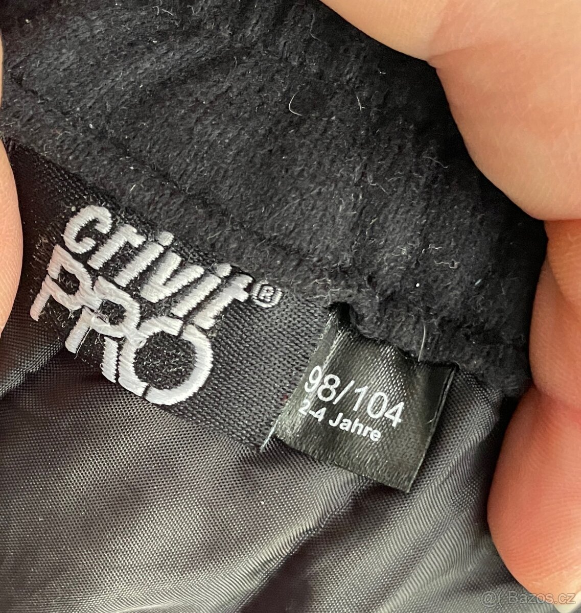 Dětské oteplováky černé a modré, vel.98/104 - 4