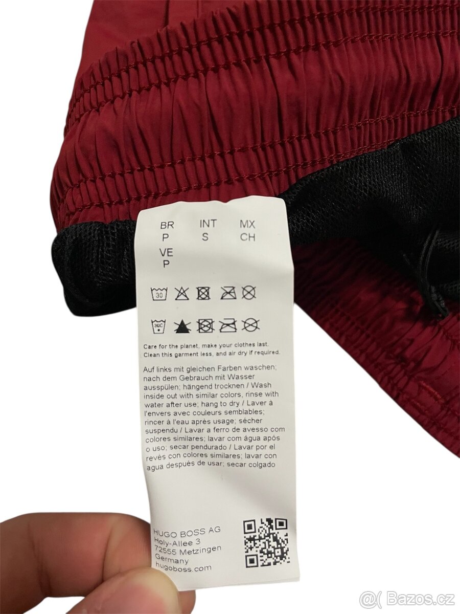 Pánské plavky BOSS Octopus – červené, size: S 🩳 - 4