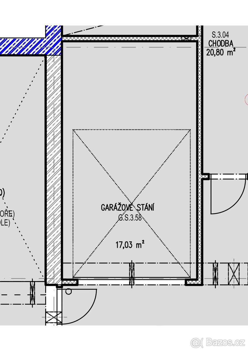 Pronájem garáže 17 m2 Brno Kamechy Žebětín ul. Křepelčí - 4