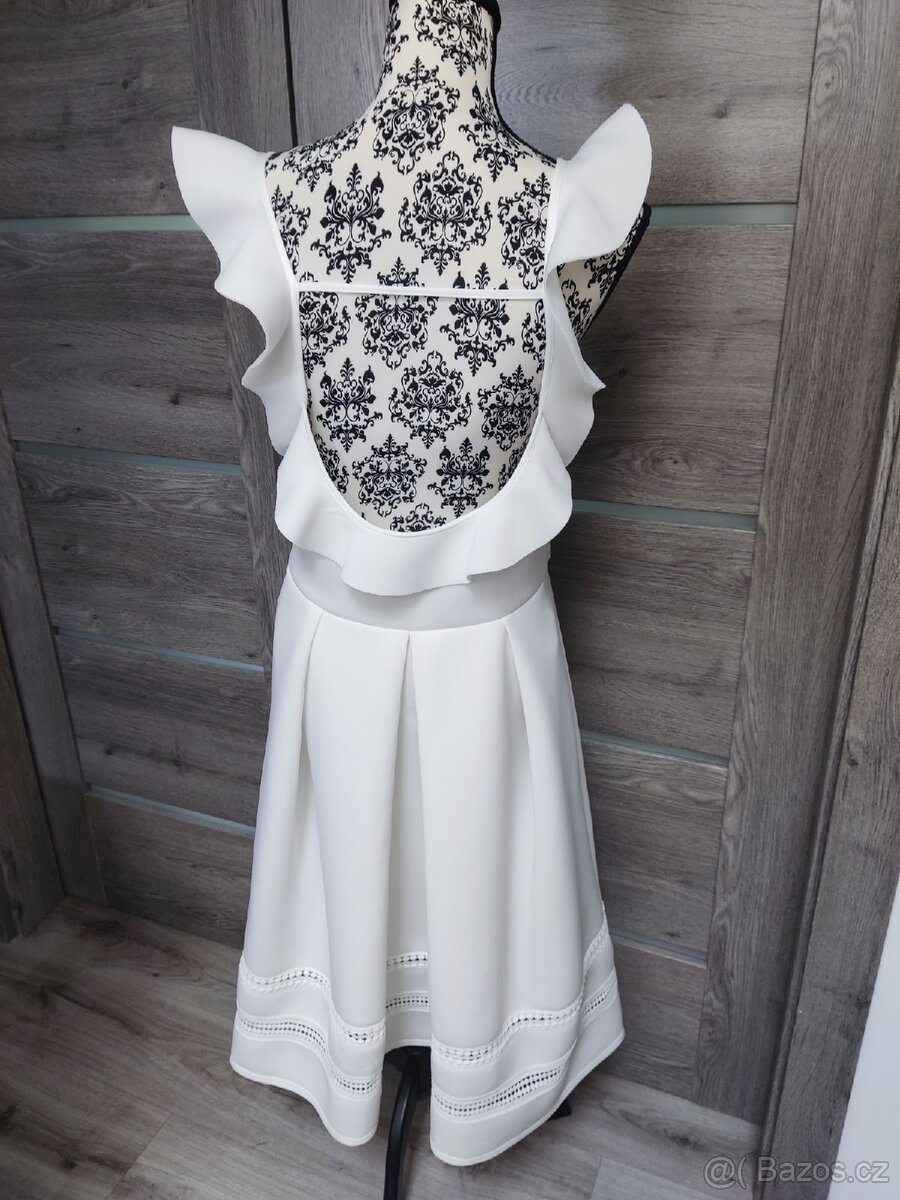 Společenské bílé šaty ASOS vel. 44 - 4