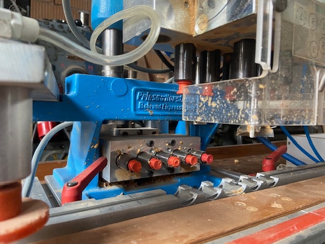 pneumatická vrtačka Hettich Bluemax 8FS + čelní vrtání - 4