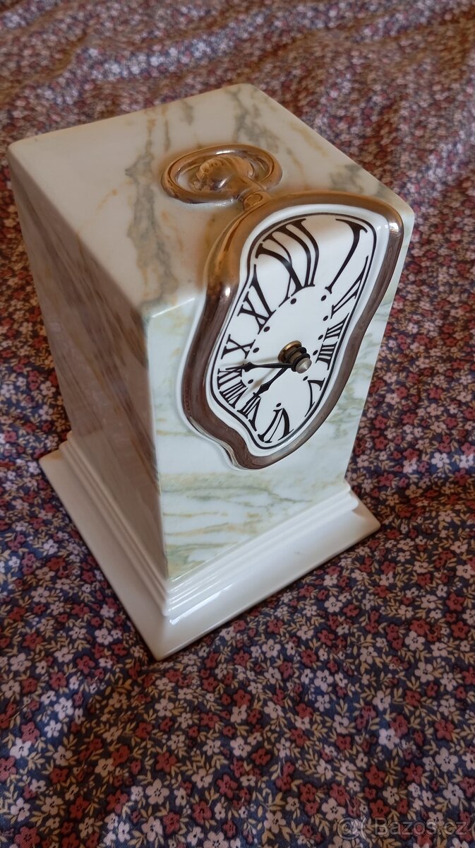 Designové porcelánové hodiny Dalí - 4