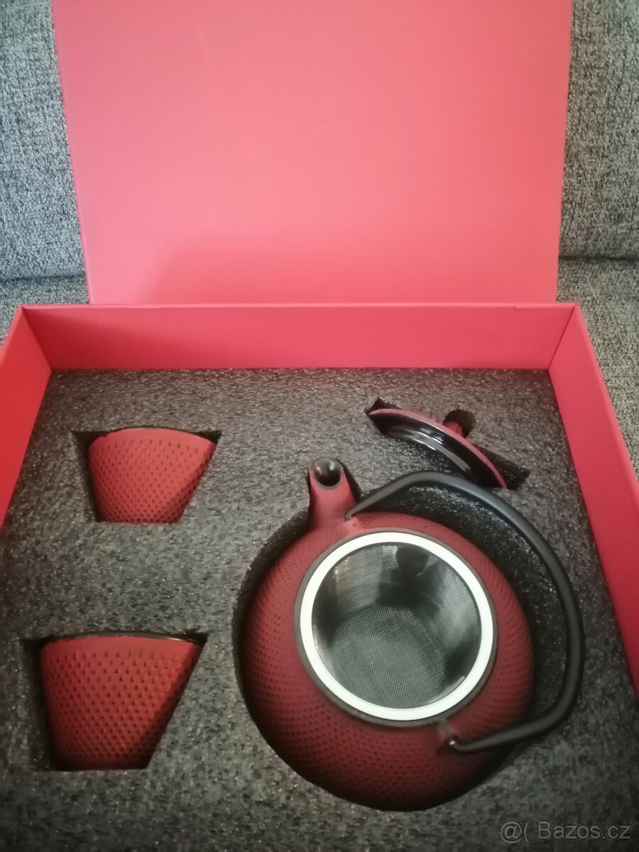 SADA - Čajová litinová konvice se šálky - NOVÉ - 4