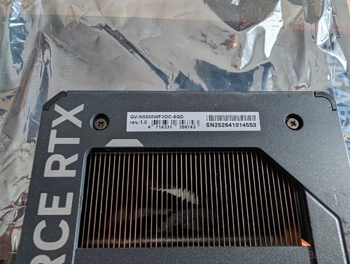 Gigabyte RTX 5050 Windforce OC, kompletní balení - 4