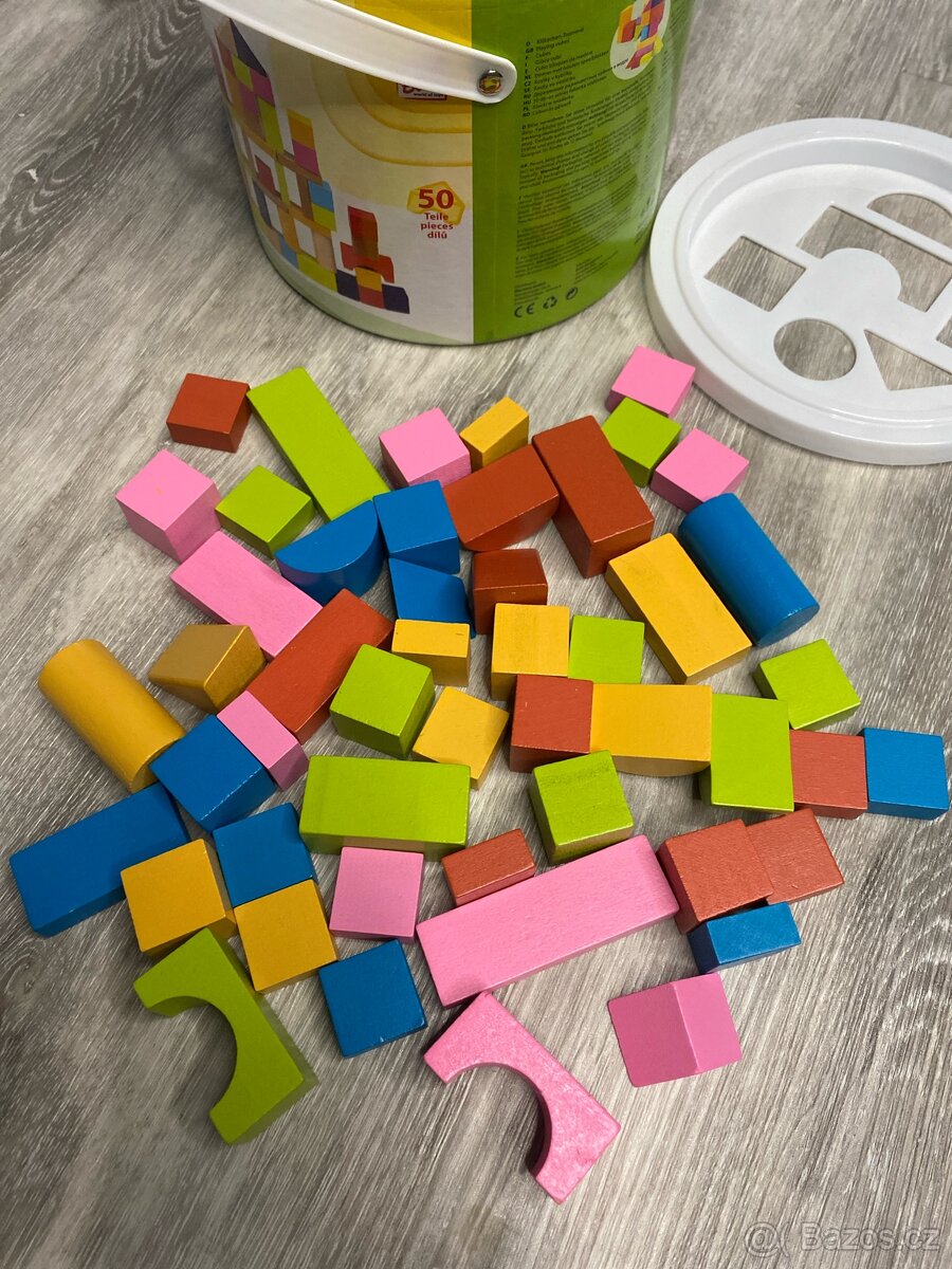 Dřevěné kostky KUBICO 50 ks - 4