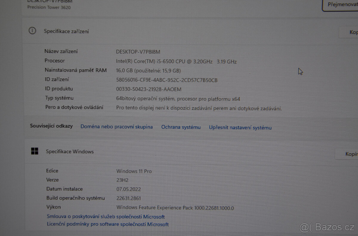 Dell Precision 3620 TW i5/16 GB/SSD 180+500GB/GTX1650 - 4