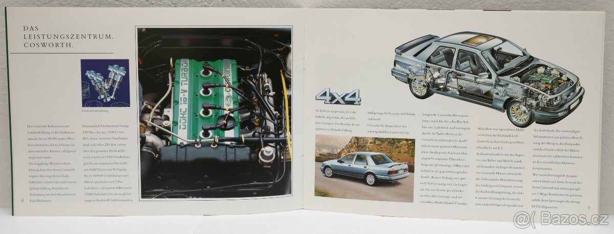 Prospekty Ford SIERRA 4x4 COSWORTH