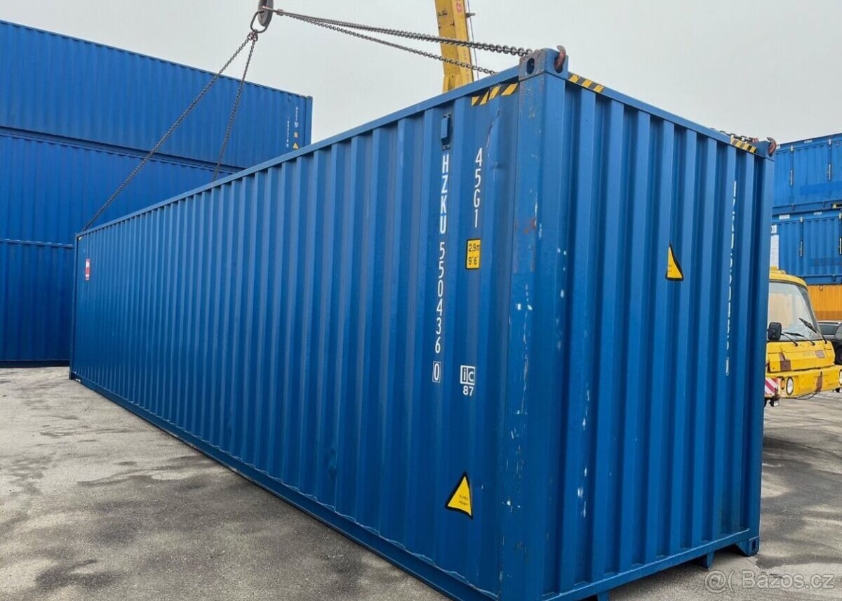 Lodní kontejner 40HC modrá barva - DODÁNÍ ZDARMA - 4