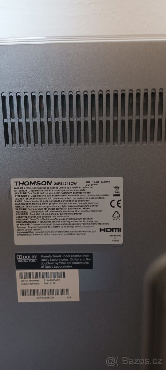 Televize Thomson plně funkční,včetně settoboxu - 4
