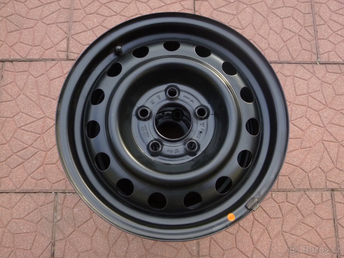 Plechové disky orig Kia Hyundai 5x114,3 6Jx15 ET46 - poklice - 4