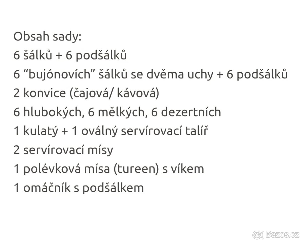 Porcelánová jídelní sada HEINRICH - 4