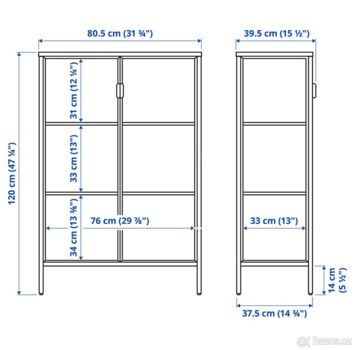 Vitrína IKEA RUDSTA - 4