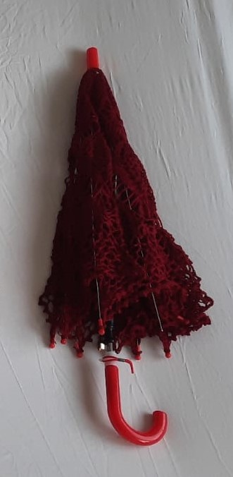 Háčkovaný slunečník / paraplíčko / paraple - 4