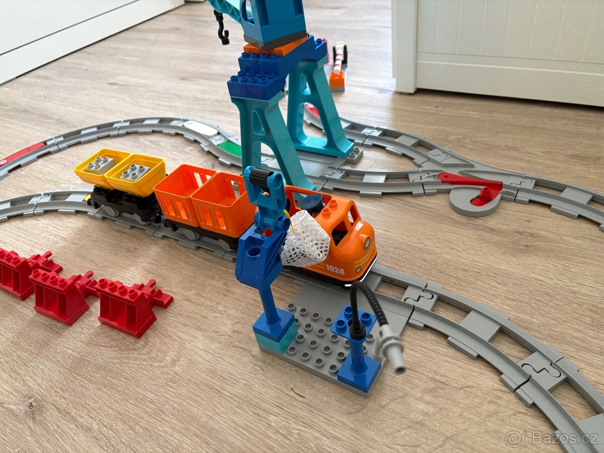 LEGO DUPLO 10875 Nákladní Vlak + LEGO DUPLO 10882 Koleje - 4
